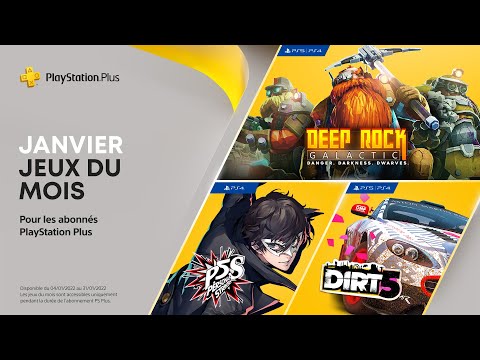 PlayStation Plus - Janvier 2022 - Persona 5 Strikers, DIRT 5 et Deep Rock Galactic