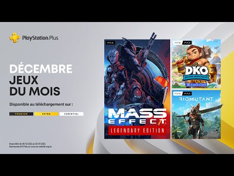 PlayStation Plus - Décembre 2022 - Mass Effect Édition Légendaire, Biomutant, Divine Knockout