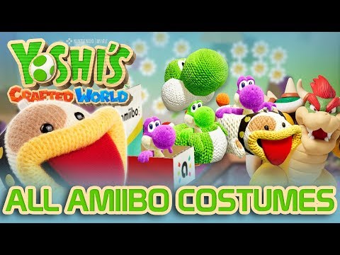 Unlock ALL Amiibo Costumes in Yoshi's Crafted World