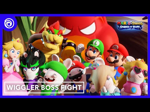 Mario + Rabbids Sparks of Hope: Gameplay - Aperçu du combat de boss contre le Wiggler  | #UbiForward