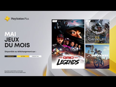 PlayStation Plus - Mai 2023 - GRID Legends, Chivalry 2 et Descenders