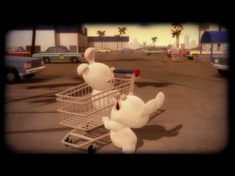 Raving Rabbids discovering a mysterious object [US]