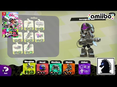 NS Amiibo - Splatoon 2 - All Inkling Amiibo Exclusive Gear