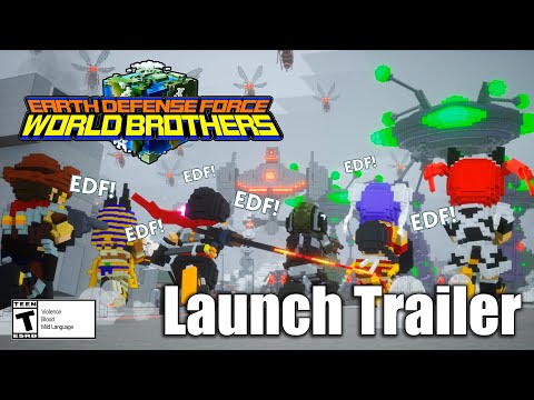 EARTH DEFENSE FORCE: WORLD BROTHERS - Launch Trailer