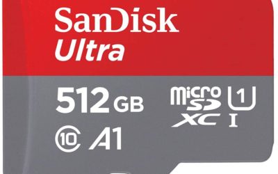 Cartes mémoires SanDisk Ultra microSDXC (200 à 512 Go)