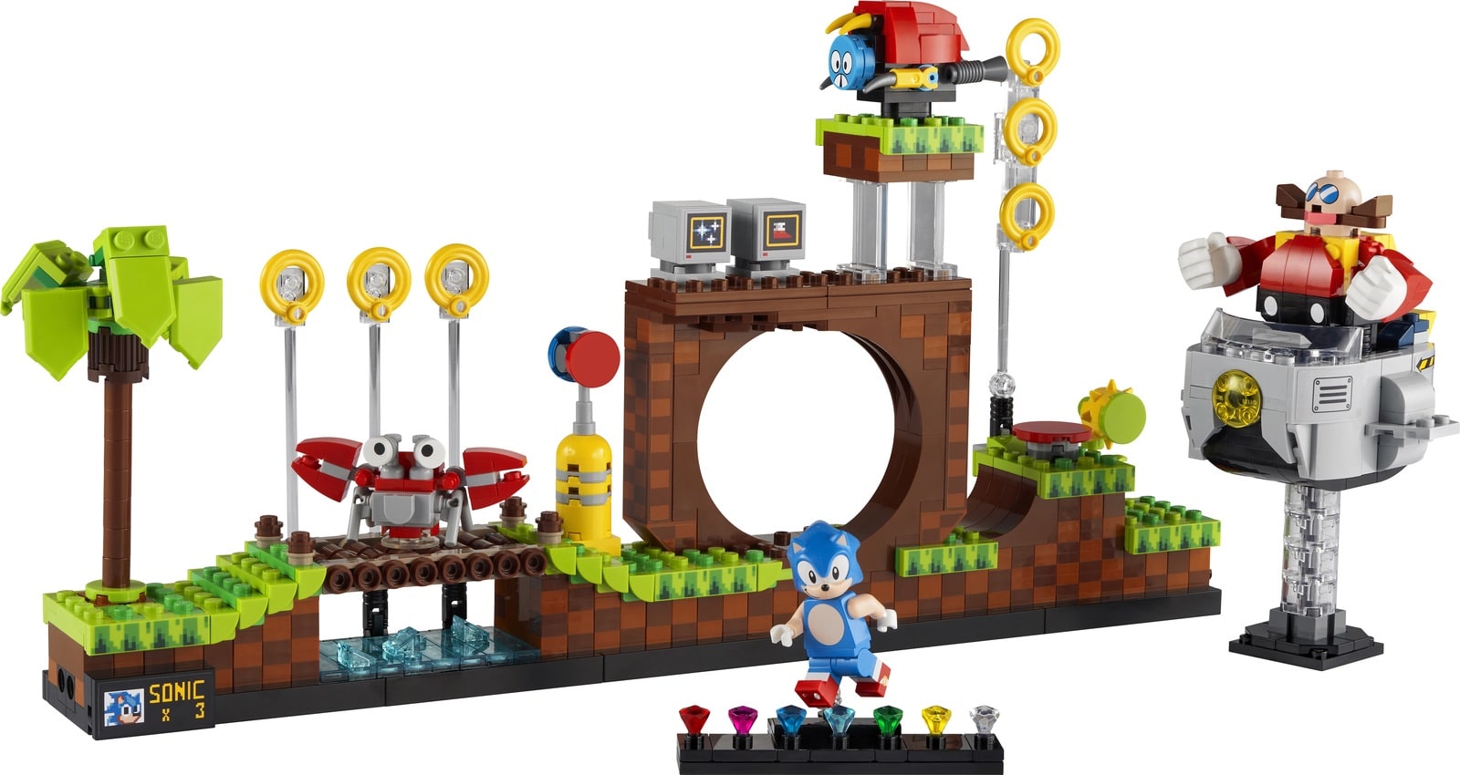 LEGO Sonic the Hedgehog Sonic et le Défi de la Sphère de Vitesse 76990 LEGO  : la boîte à Prix Carrefour