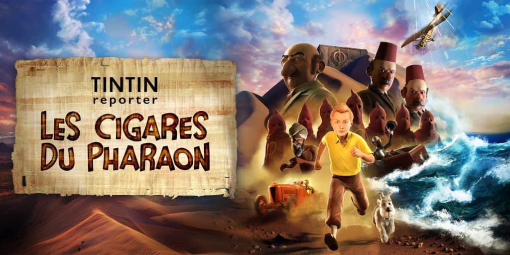 Tintin Les Cigares Du Pharaon Keyart