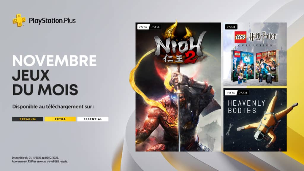 Playstation Plus 2022 Novembre