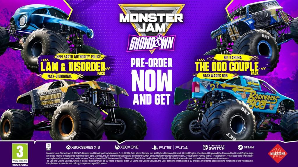 Monster Jam Showdown Precommannde