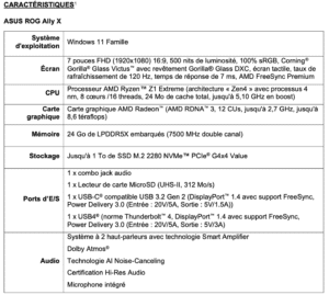 Console Asus Rog Ally X Specs 1