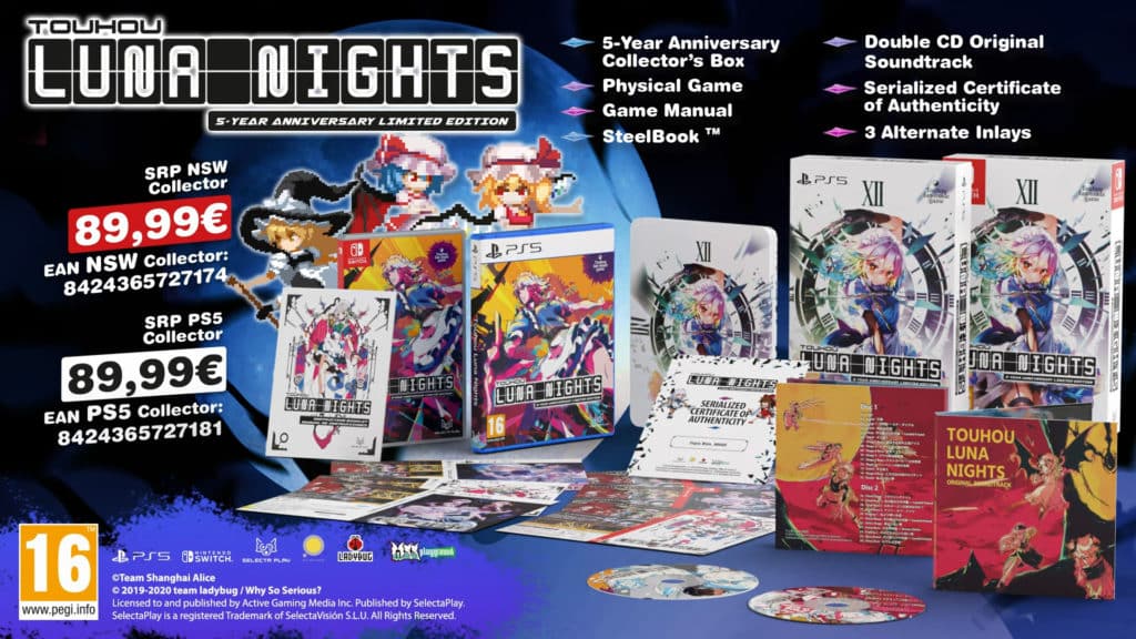 Touhou Luna Nights Edition Limitee 5 Year Anniversary Packshot